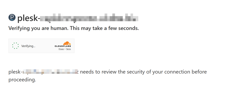 how to protect your plesk login from brute force attacks on windows server 7 cloudflare protected web page screenshot